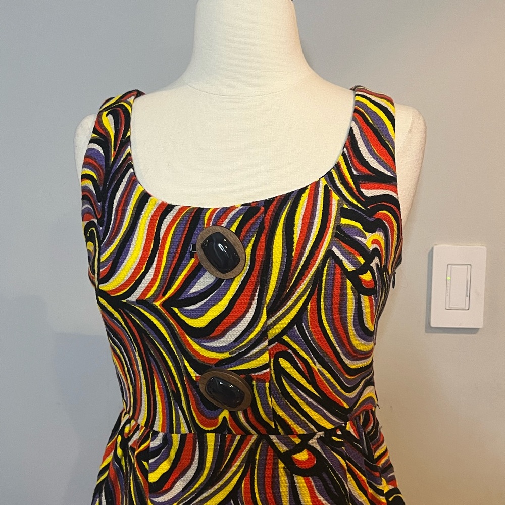 Beautiful vintage patterned Milly mini dress - Picture 2 of 7
